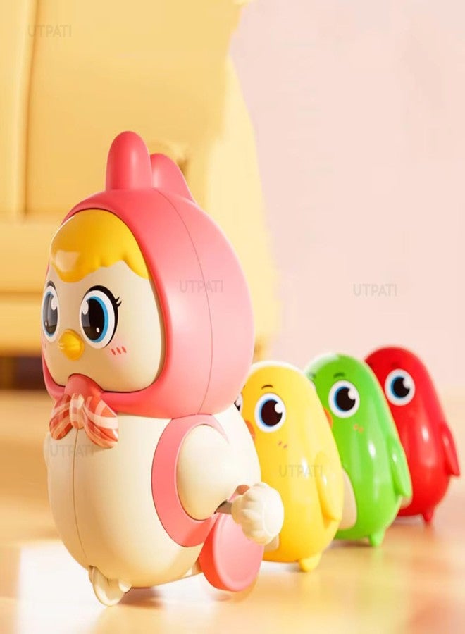 UTPATI Chicken Toys for Kids, Swinging Chain String Magnetic Hen with Chick Learning to Crawl Spring Toy, Crawling Wind-up Duck, Walking Chicken Cute Windup Toy for Boys Girls Toddler - Image 1